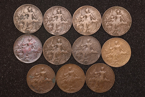 Dupuis lot centimes 1900 - lot,