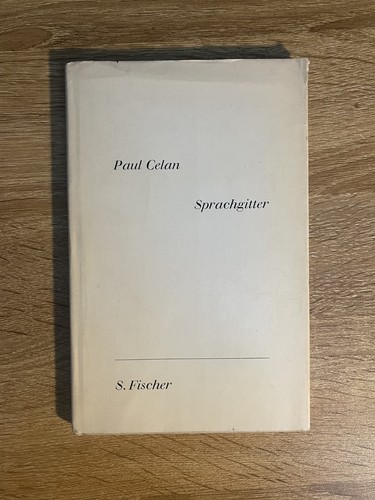 Paul celan sprachgitter - celan, –
