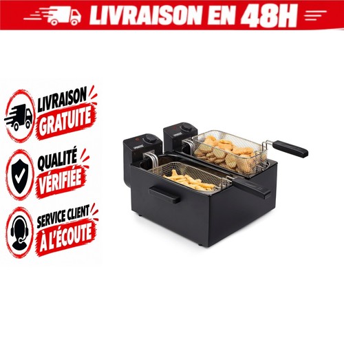 Friteuse électrique double