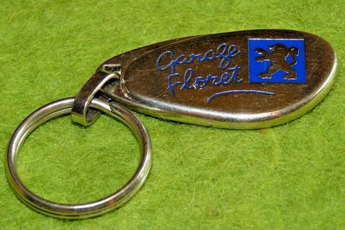 Porte clé acier logo - , peugeot