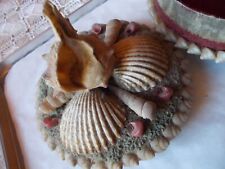 Boîte à bijoux décor coquillage très ancienne