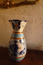 Grand vase très décoratif céramique artistique peinte à la main Deruta Italie