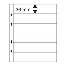 Feuilles Multi Collect Lindner transparentes à 6 bandes pour timbres-poste.
