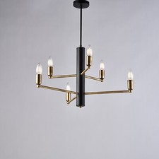 Lustre Design Moderne Noir Et