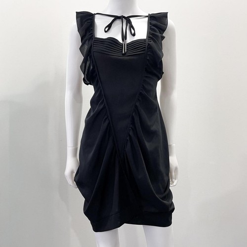 2000s cop copine black pleated - 2000s,