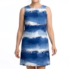 Robe aquarelle bleue Marimekko