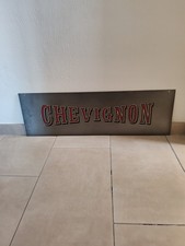 Grande Plaque En Métal Publicitaire Chevignon. Vintage