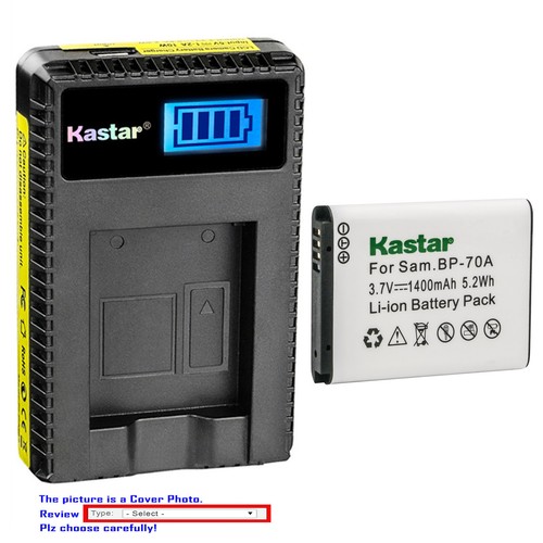 Kastar battery lcd usb - battery, charger