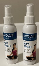 2 Spray Bottles Evolve by GAIAM Yoga Mat Wash Spray 4 Ounces Each FREE Shipping