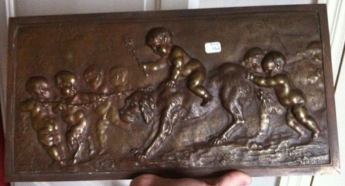 Belle plaque bronze bas - belle,