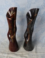#Décoration Vintage# Paire de Vases en céramique  (Hauteur = 37,5cm)