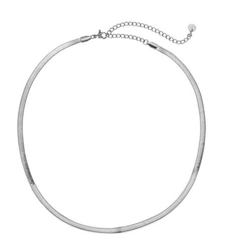 Collier maille miroir - en, acier