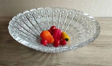 Rare ! Magnifique coupelle à fruits / saladier en cristal de bohème 2,70 kgs !