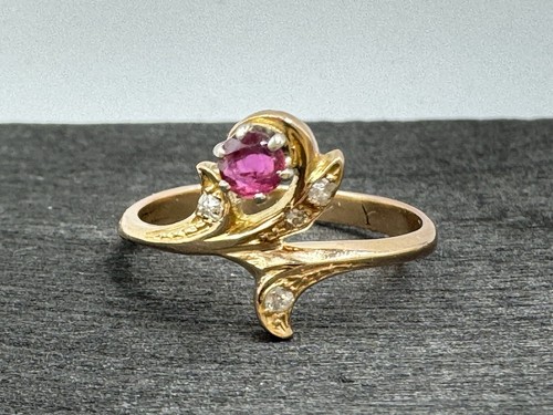 Bague jaune rubis et - jaune,,