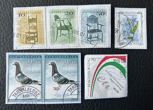 Lot timbres de hongrie - de,