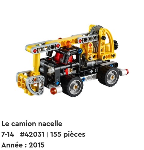 Lego 42031 camion nacelle - 42031-,