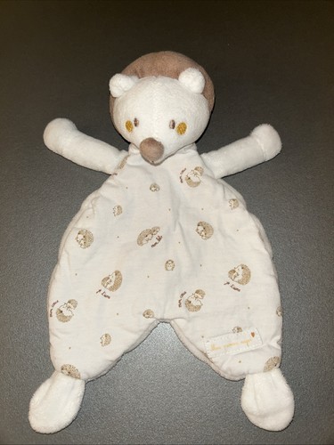 Doudou plat hérisson beige - doudou,
