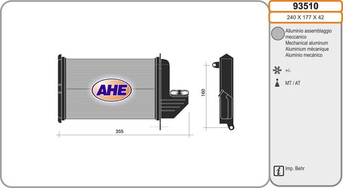 Radiateur chauffage bmw - radiateur, 3