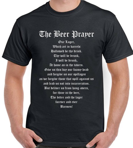 Bière prière shirt hommes - bière, t-shirt