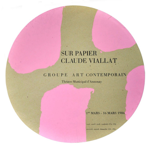 Claude viallat affiche en - claude,