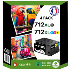 Pack 4 Cartouche 712