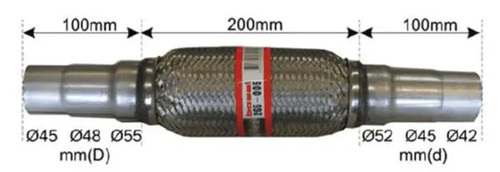 Raccord flexible tuyau - flexible, de