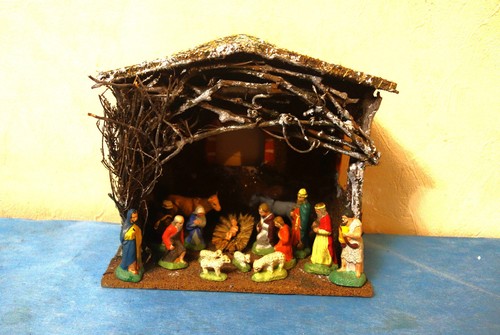 Superbe ancienne crèche - ancienne,