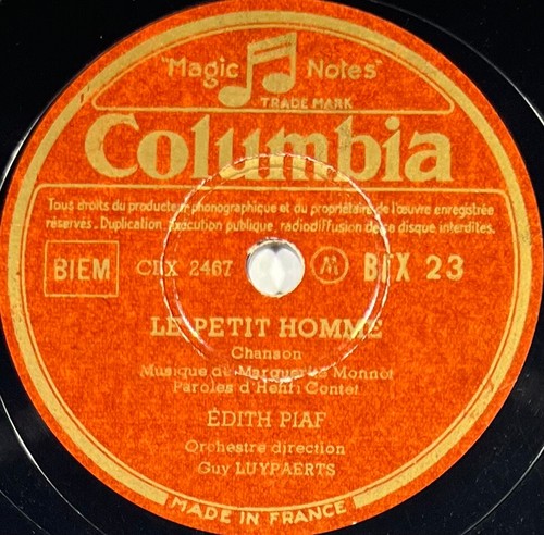 Edith piaf petit homme - :, le