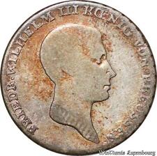 C0054 Germany Prussia 1/6 Reichsthaler Friedrich Wilhelm III 1814 B Silver