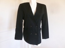 VESTE DROITE COUPE CROISEE  NOIRE  TAILLE 44 / 46