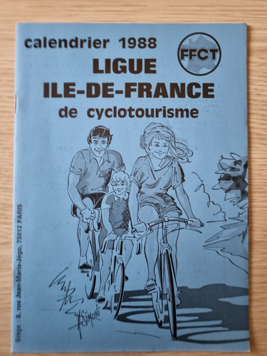 Calendrier ligue cyclotourisme - calendrier,