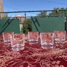 5 verres à whisky cristal