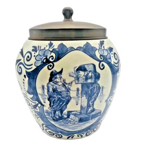 Pot tabac delft - à,