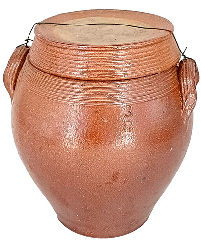 Ancien pot graisse gres - a, en