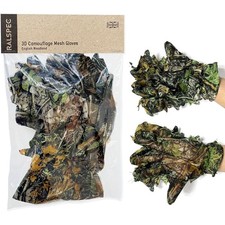 Gants de camouflage 3D Ghillie pour chasse airsoft photographe sniper véritab...