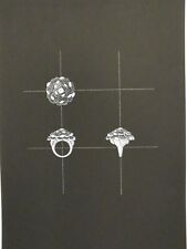 GOUACHÉ - IMPRESSION ORIGINALE - BIJOUX - BAGUE -HAUTE JOAILLERIE- CHANEL