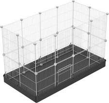 Cage En Métal Pour Lapins Petits Animaux 43x32cm 24pz Avec Porte