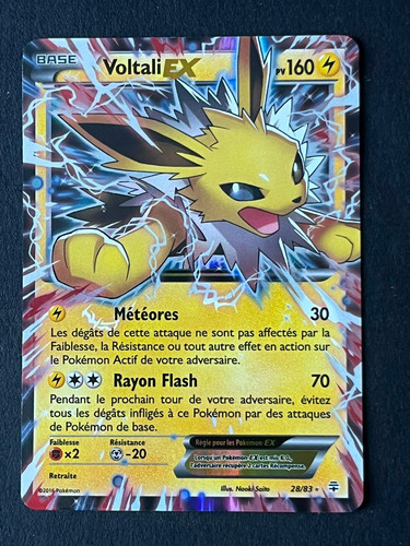Carte pokémon voltali - carte,