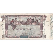 [#376812] France, 5000 Francs, Flameng, 1918-01-29, Y.24, F(12-15)
