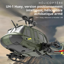 C032 UH-1 Hélicoptère RC Brushless 6 Axes Gyroscope Flip 3D Positionnement RTF