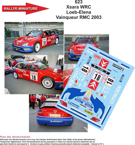 Decals ref 0623 citroen - decals,