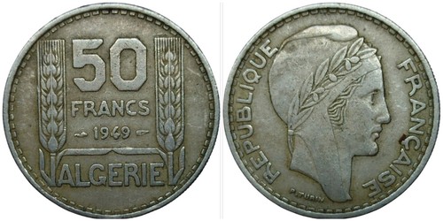 Algérie francs 1949 - algérie, ,