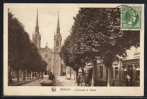 Cpa diekirch esplanade - diekirch,, et