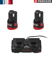 PARKSIDE® 2x Batterie 12 V 2