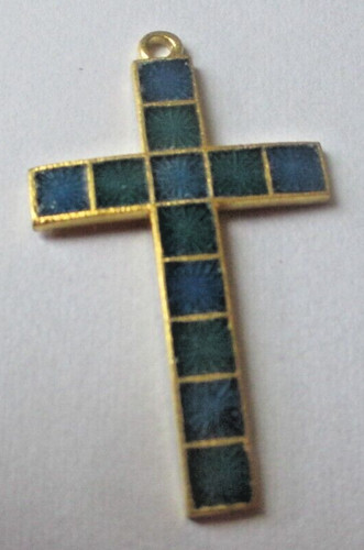 Pendentif croix couleur - pendentif,