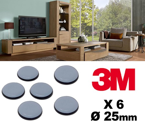 Patins glisseurs 25mm - 6,