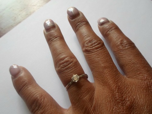 Bague argent massif - en,