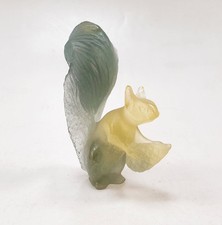Sculpture Figurine Animalière Écureuil Pâte De Verre Signé DAUM France