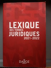 Lexique des termes juridiques 2021-2022