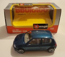 RENAULT CLIO VOITURE MINIATURE BBURAGO ECH 1/43 COLLECTION